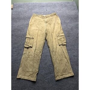 Northwestern Pants Mens 36x30 Olive Corduroy Cargo 100% Cotton Utility Pockets